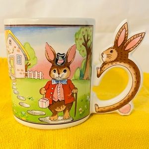 Vintage Children’s Bunny Mug. Peter Rabbit!
